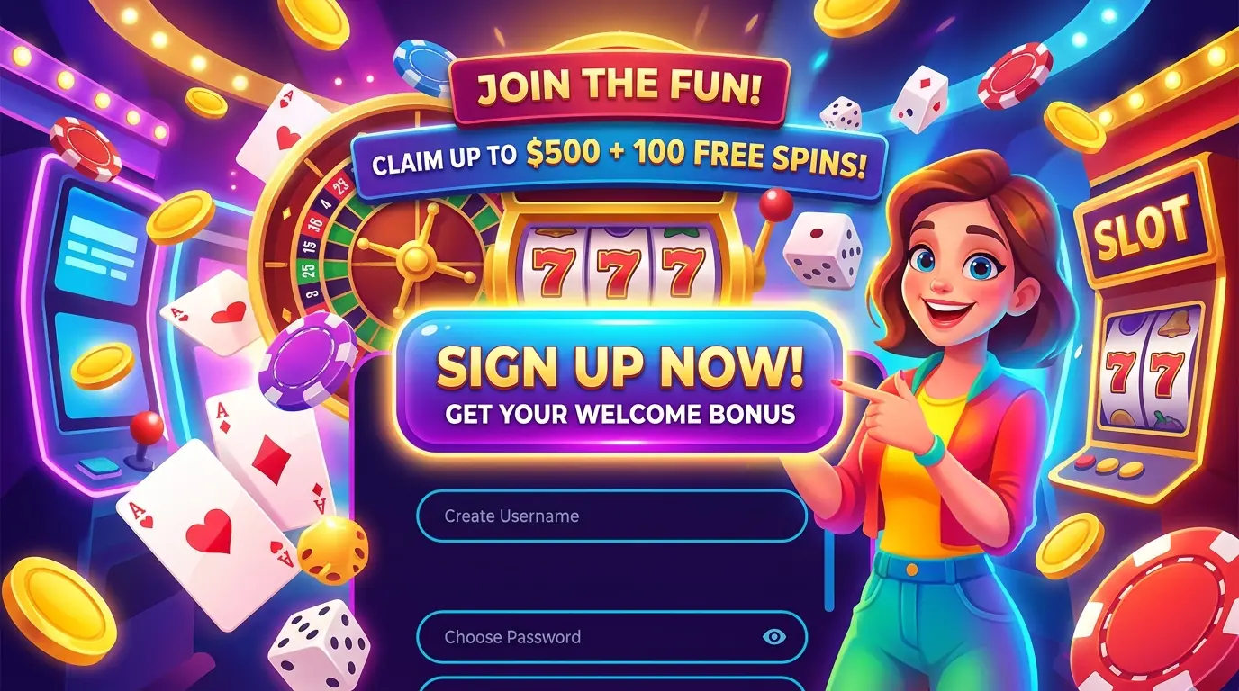 Registrering hos Vinder casino